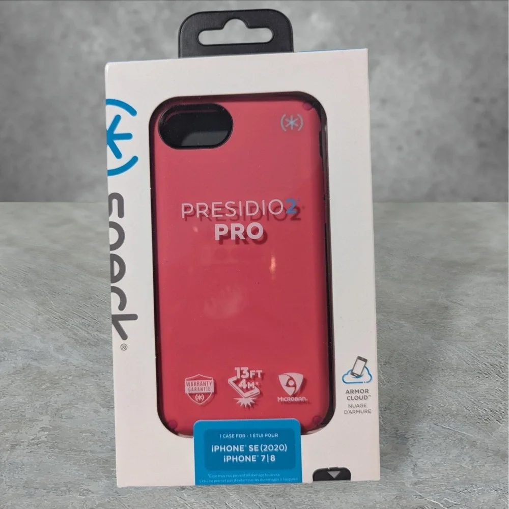 L9. Speck Presidio 2 Pro‎ Case Apple iPhone SE 2020, 7, & 8, 6  Pink